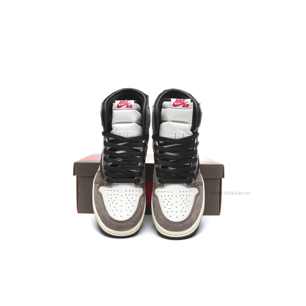 Size 14  Jordan 1 Retro High OG SP Travis Scott Mocha